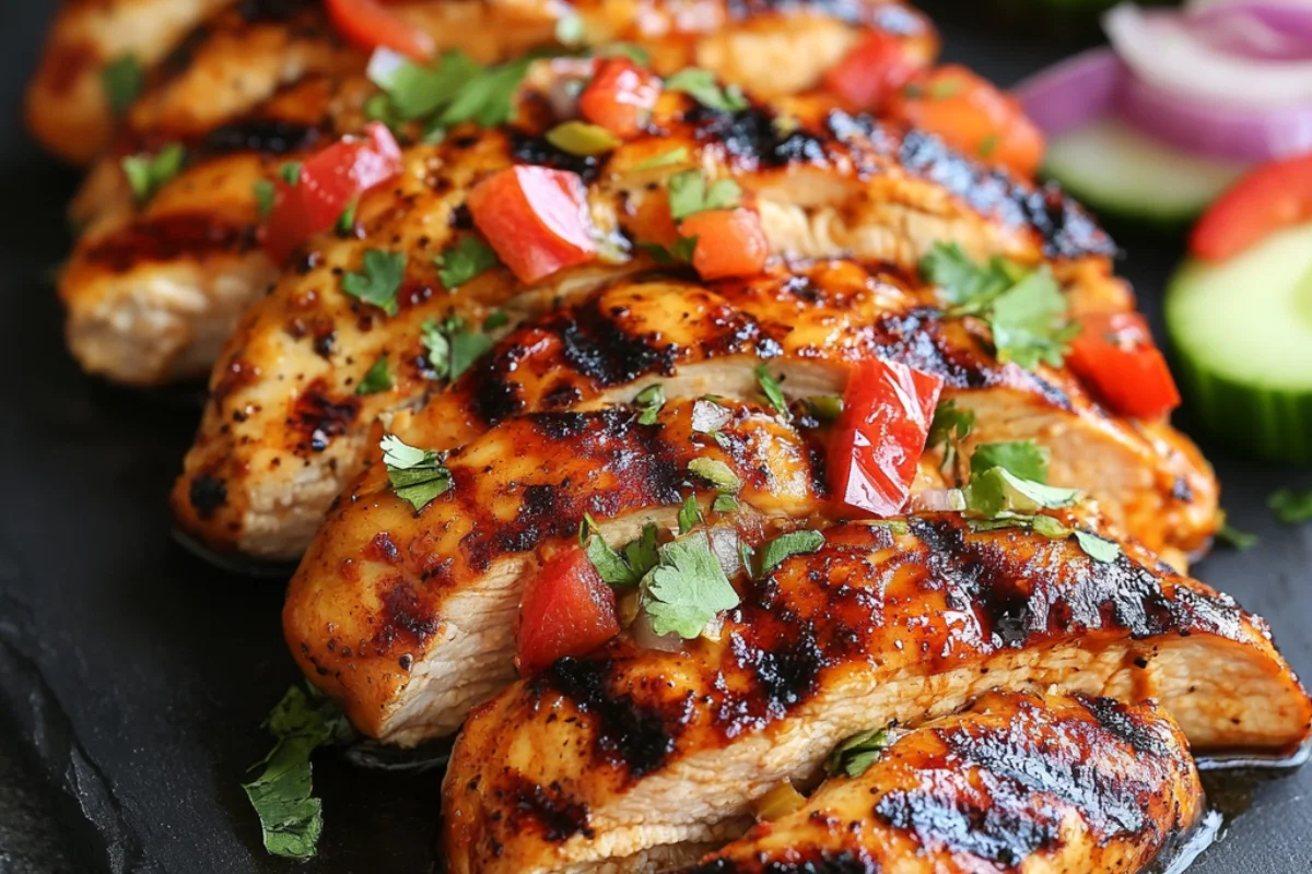 How long to grill marinated chicken for perfectly juicy and flavorful results on a charcoal or gas grill.