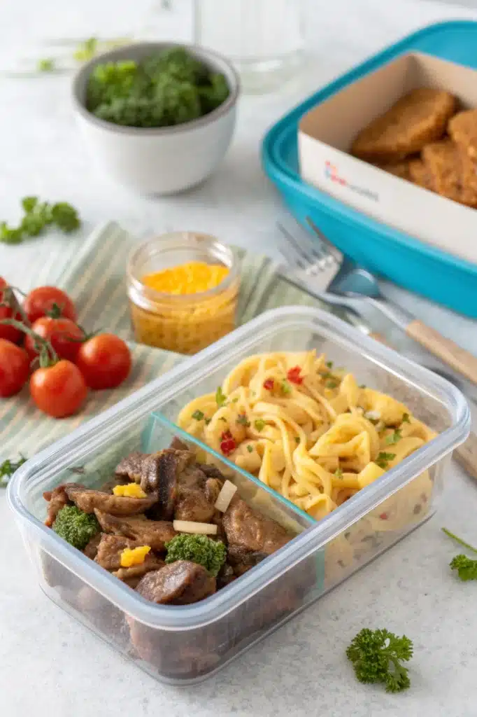 One-Pan Honey Garlic Steak & Cheddar Pasta – The Best 30-Minute Recipe 4 meal prep one-pan honey garlic steak and cheddar pasta